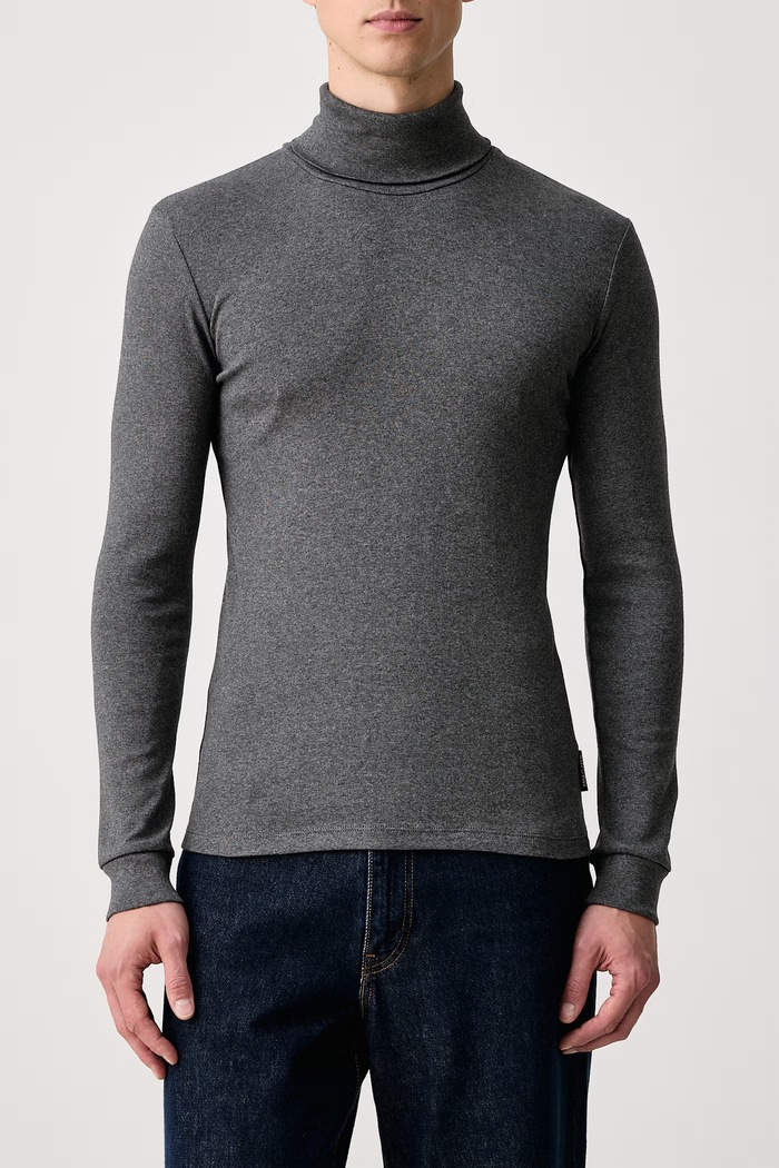 Longsleeve męski bawełniany Marc O'Polo 5000011648 szary