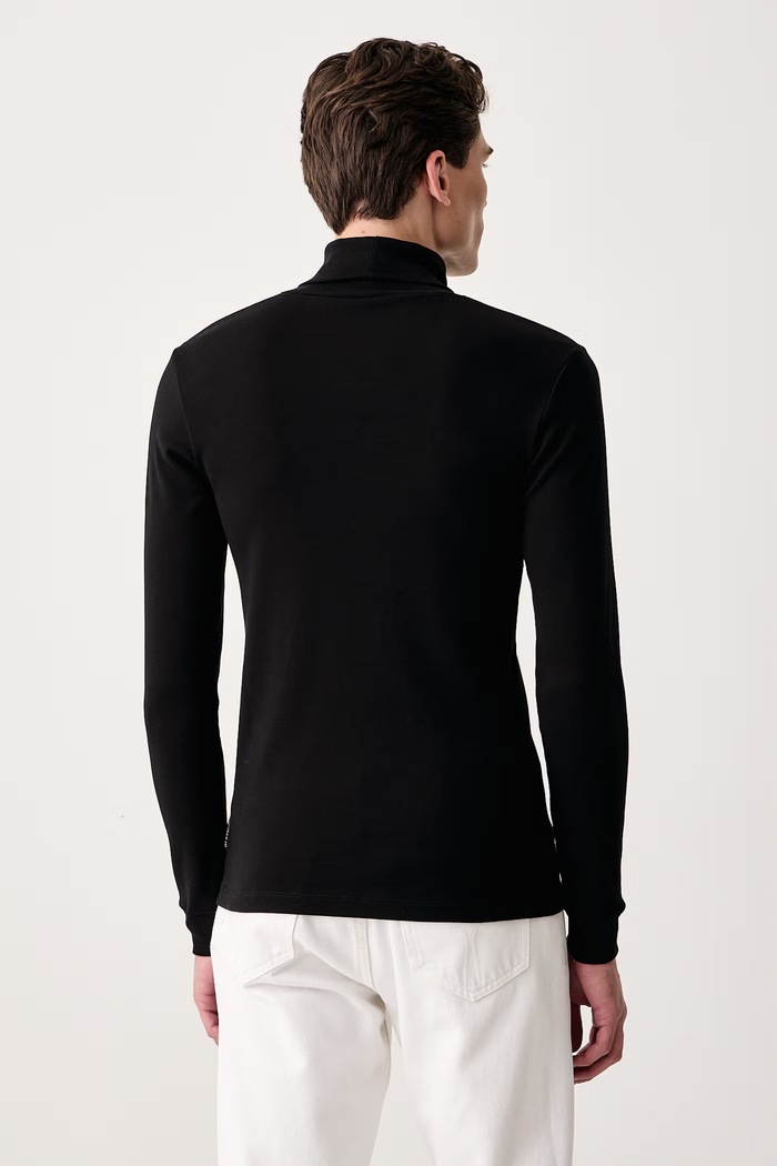 Odzież Marc O'Polo Longsleeve męski bawełniany 5000011648 czarny