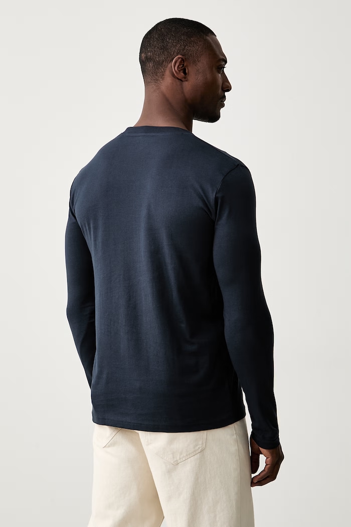 Odzież Marc O'Polo longsleeve męski bawełniany 2-pack 5000010330 granatowy