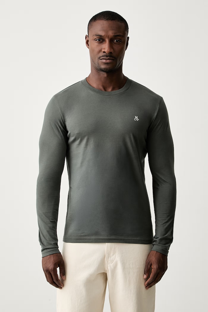 Marc O'Polo longsleeve męski bawełniany 2-pack granatowy 5000010330