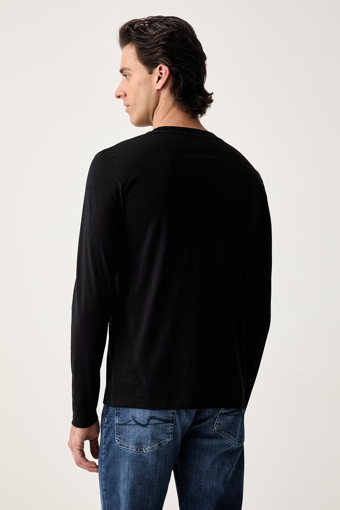 Marc O'Polo longsleeve męski bawełniany 2-pack czarny 5000010330