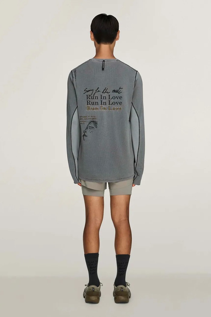 Odzież adidas Originals Adidas Running x Song For The Mute longsleeve męski z dodatkiem lyocellu KY3102 szary