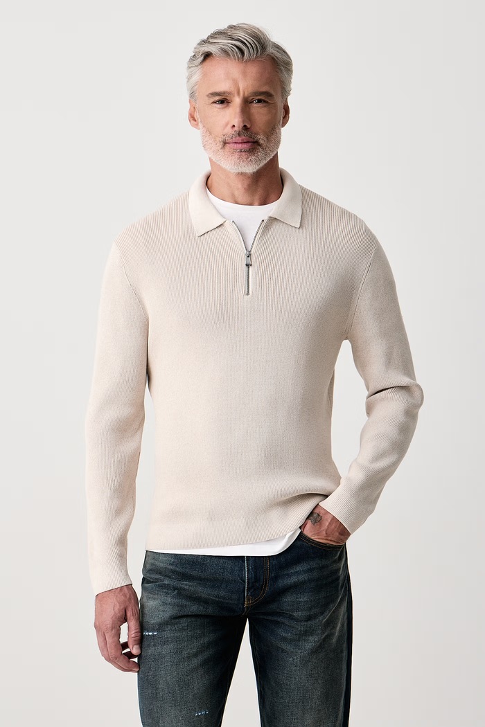 Joop! Sweter męski beżowy 30105261