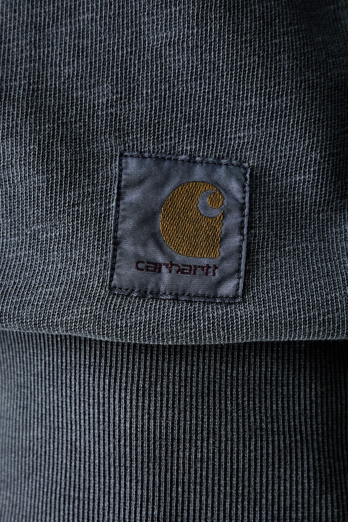 Carhartt WIP Harper Polo μακρυμάνικο ανδρικό βαμβακερό I036893 γκρί