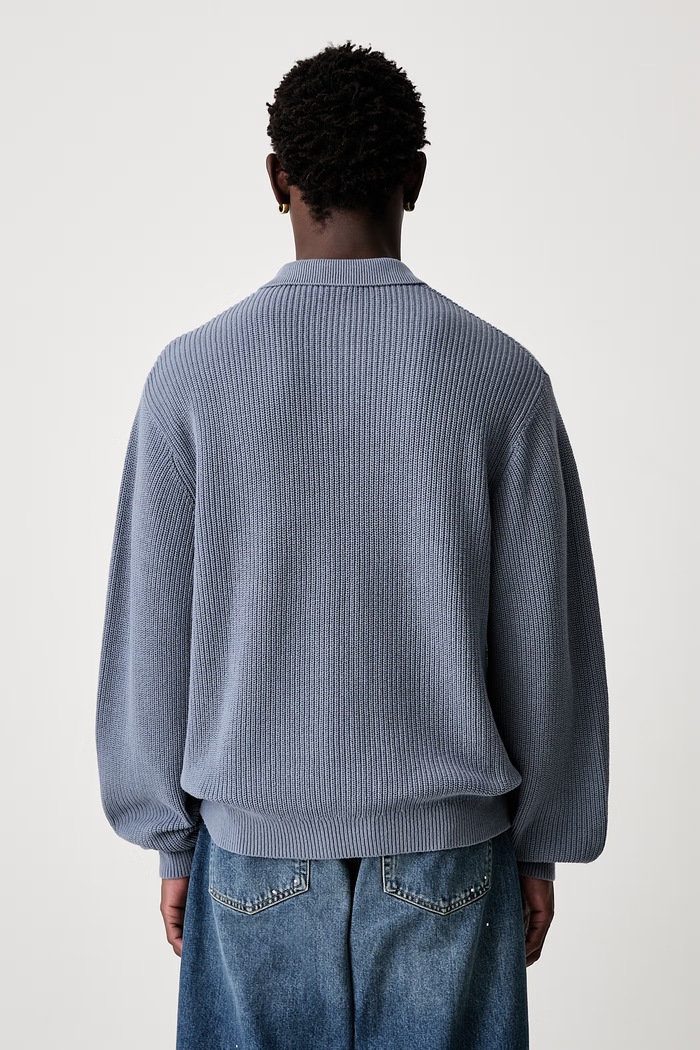 Odzież Carhartt WIP L/S Miles sweter bawełniany męski I036858 niebieski