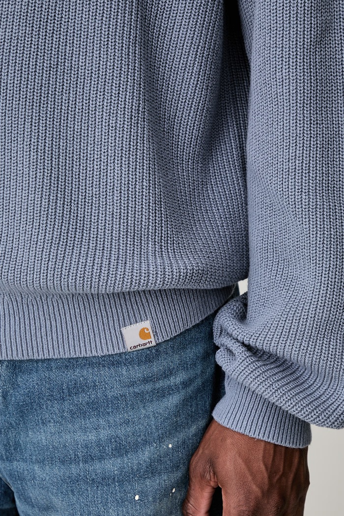 Carhartt WIP L/S Miles sweter bawełniany męski I036858 niebieski