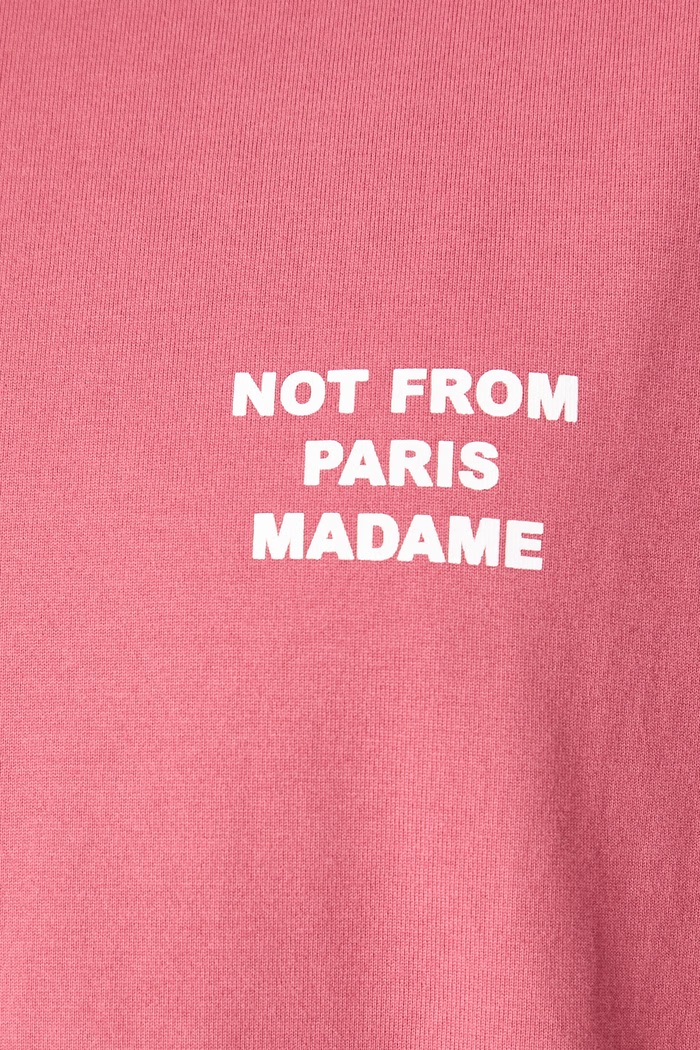 Drôle de Monsieur longsleeve męski bawełniany Slogan L.TS286.CO248 różowy
