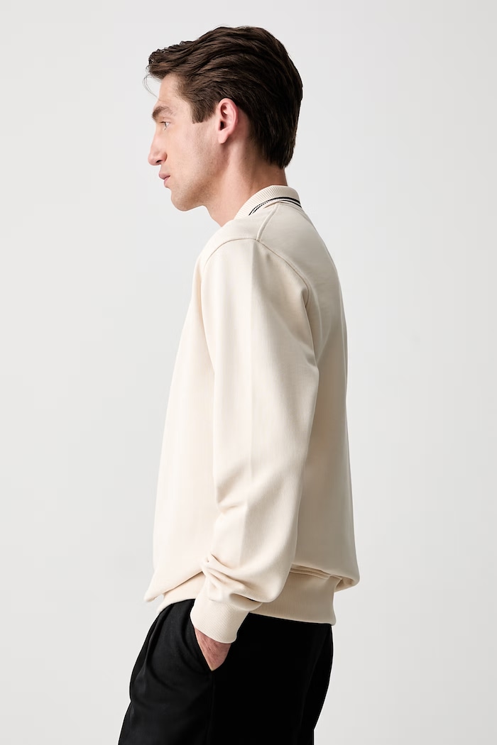 Drôle de Monsieur bluza bawełniana męska L.PL132.CO127 beżowy AW26