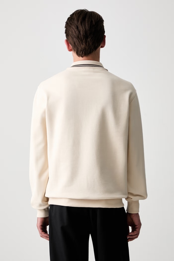 Odzież Drôle de Monsieur bluza męska bawełniana L.PL132.CO127 beżowy