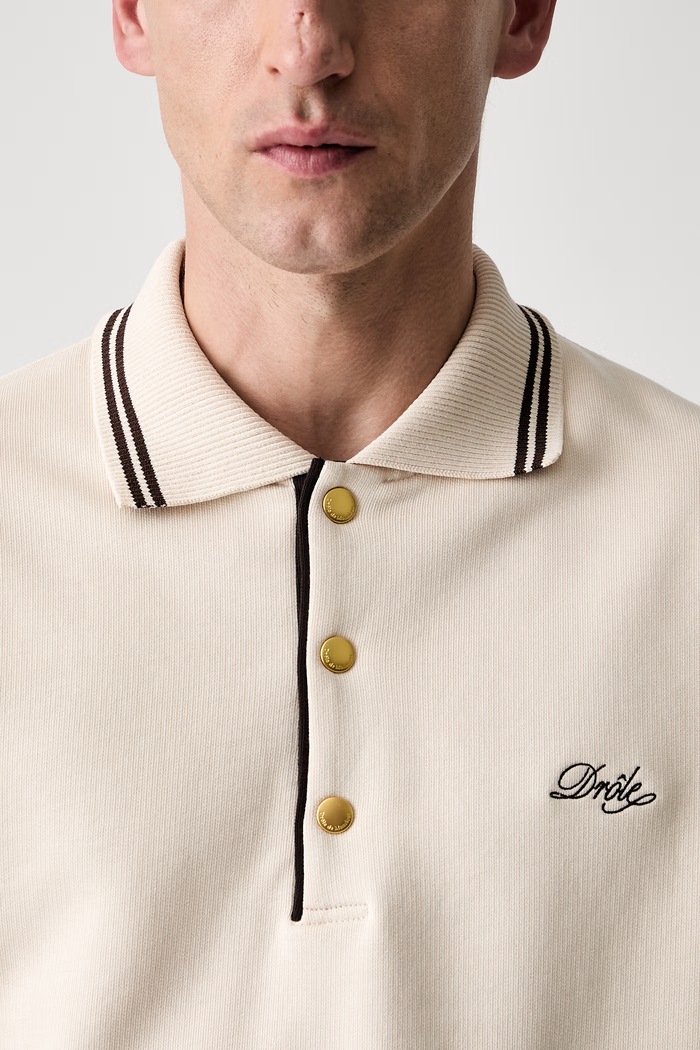 Drôle de Monsieur bluza bawełniana męska beżowy L.PL132.CO127