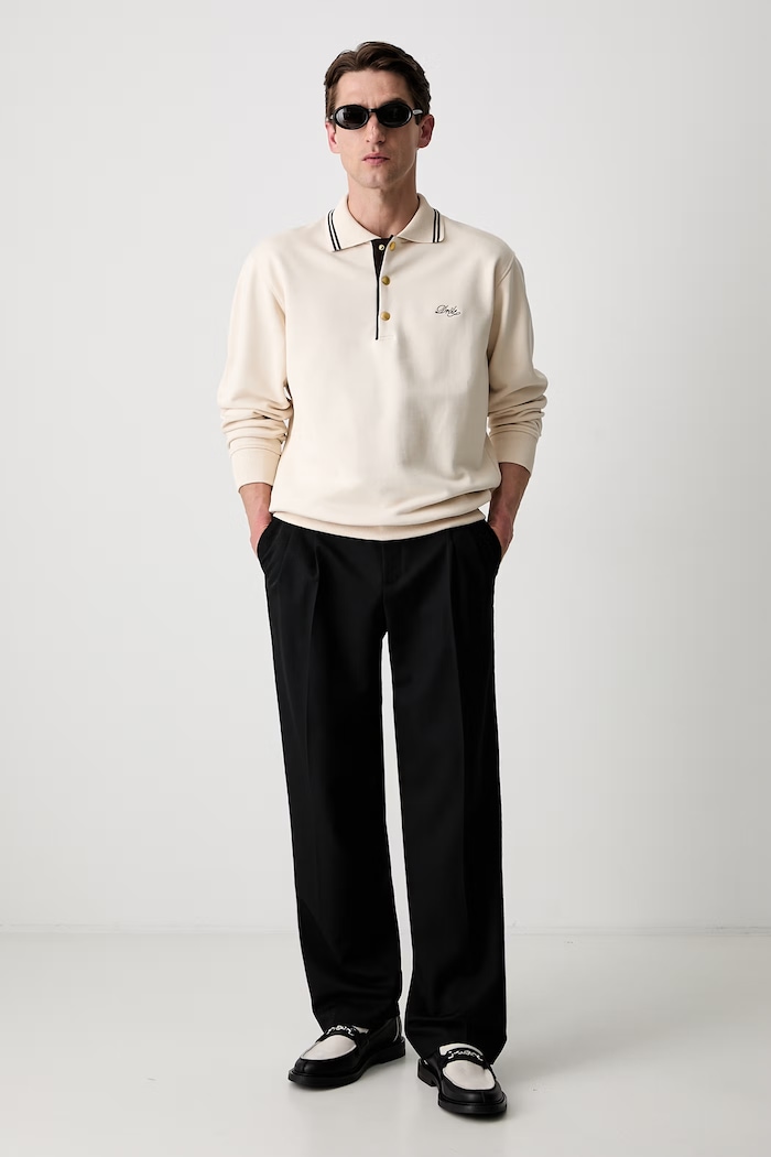 Drôle de Monsieur bluza bawełniana męska L.PL132.CO127 beżowy