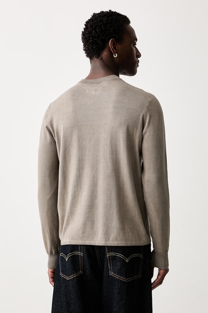 Odzież Rag & Bone sweter męski bawełniany RH0A26P6MCO beżowy