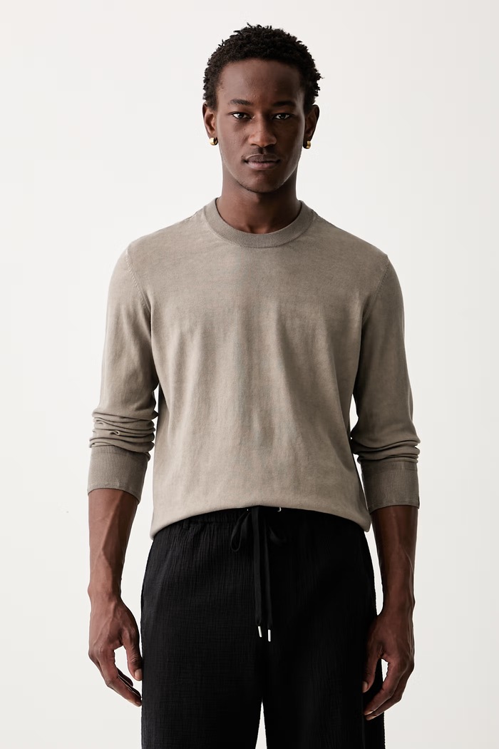 Rag & Bone sweter męski bawełniany beżowy RH9926P6MCO