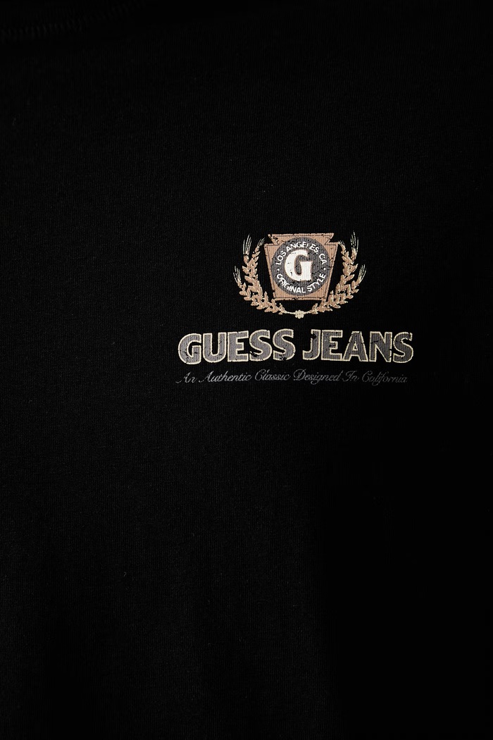 Guess Jeans longsleeve męski bawełniany M6YI04.K3644 czarny