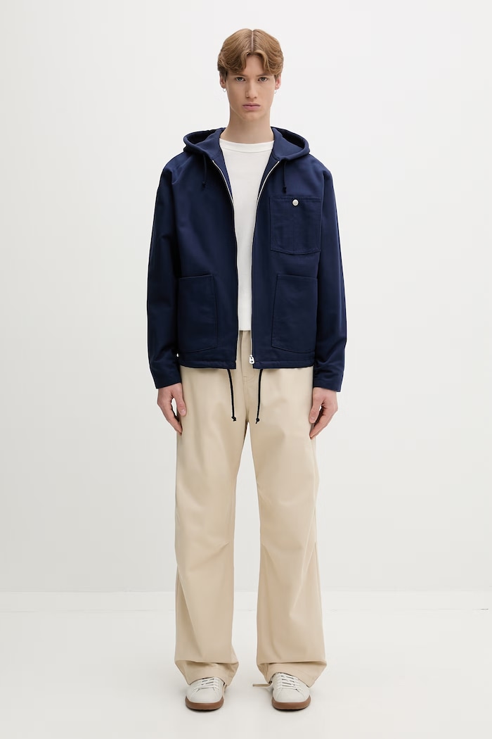 Kenzo tričko s dlhým rukávom pánske bavlnené FG65TL3634SK béžová AW26