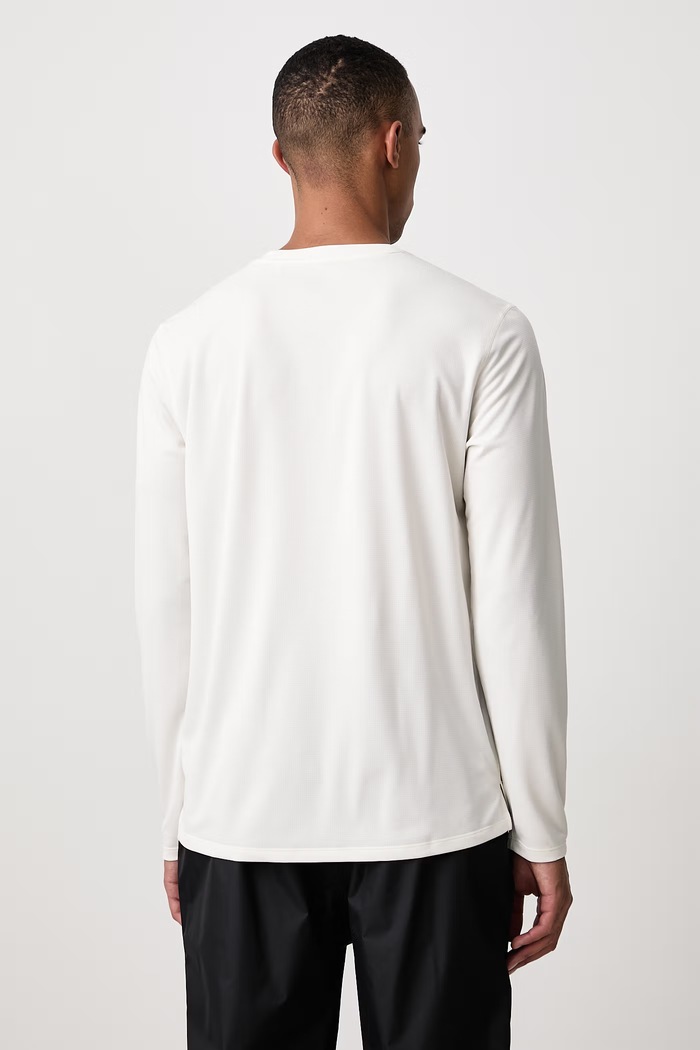 Odzież Asics Longsleeve do biegania męski FUJITRAIL LOGO LS TOP 2011D525.100 biały