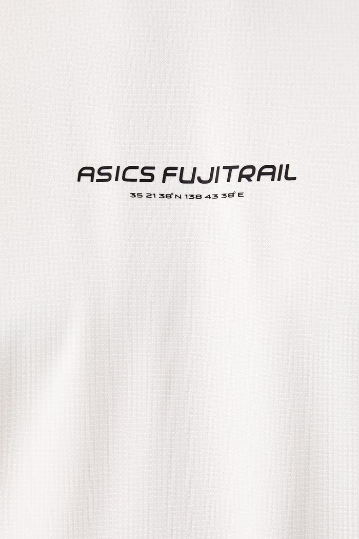 Longsleeve do biegania męski FUJITRAIL LOGO LS TOP Asics biały 2011D525.100