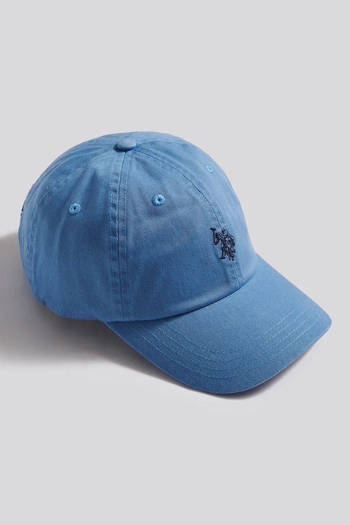 U.S. Polo Assn. Czapka z daszkiem dziecięca bawełniana USP3426 niebieski AW26