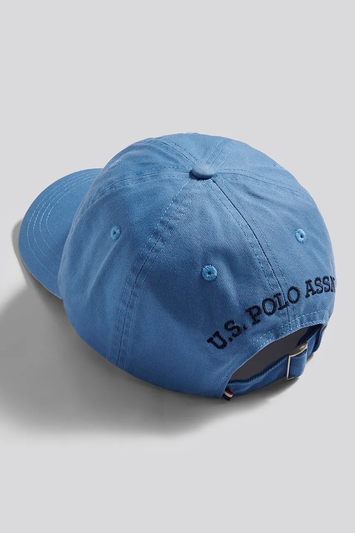 Chłopiec U.S. Polo Assn. Czapka z daszkiem dziecięca bawełniana USP3426 niebieski