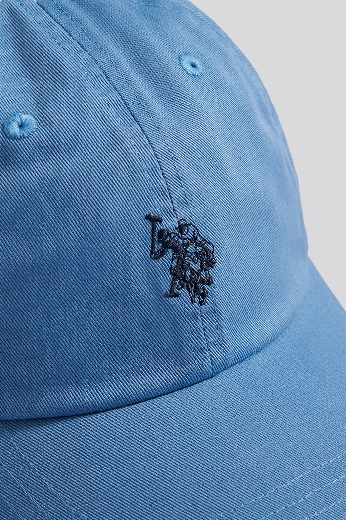Czapka z daszkiem dziecięca bawełniana U.S. Polo Assn. niebieski USP3426