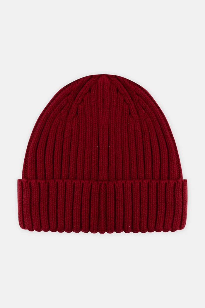 Chłopiec Sergent Major Czapka beanie dziecięca bawełniana 26H4PGK4BON bordowy