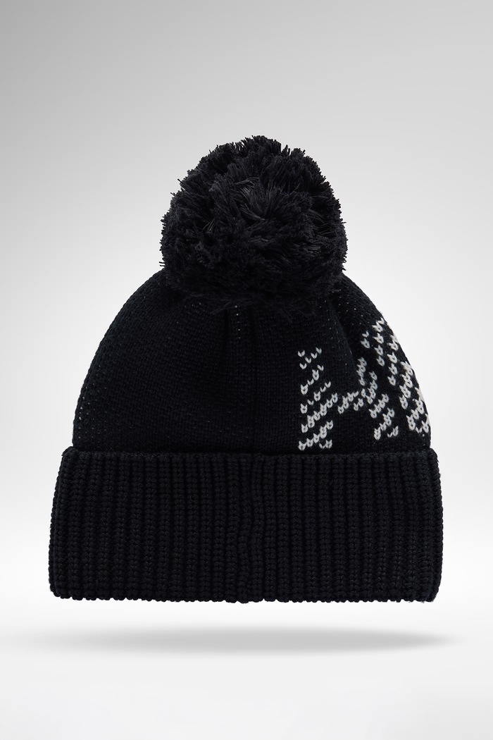 Rossignol Czapka z pomponem dziecięca OM BEANIE RLPYH07 czarny AW26