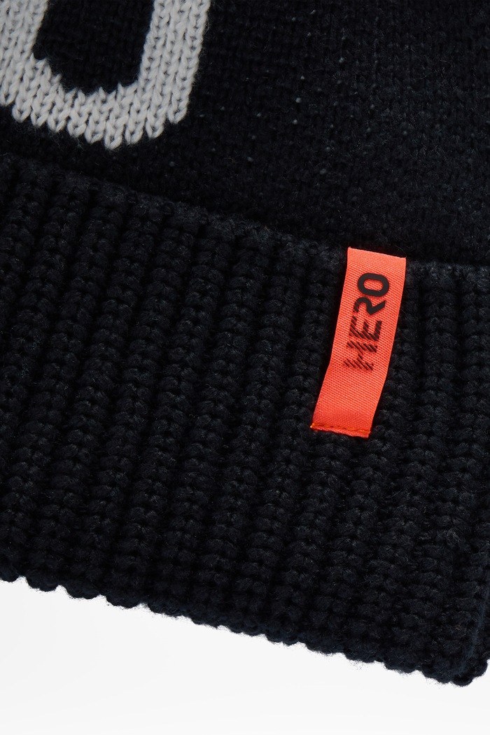 Chłopiec Rossignol Czapka z pomponem dziecięca OM BEANIE RLPYH07 czarny