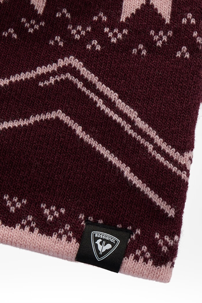 Rossignol Czapka z pomponem dziecięca OM BEANIE RLPYH06 fioletowy AW26