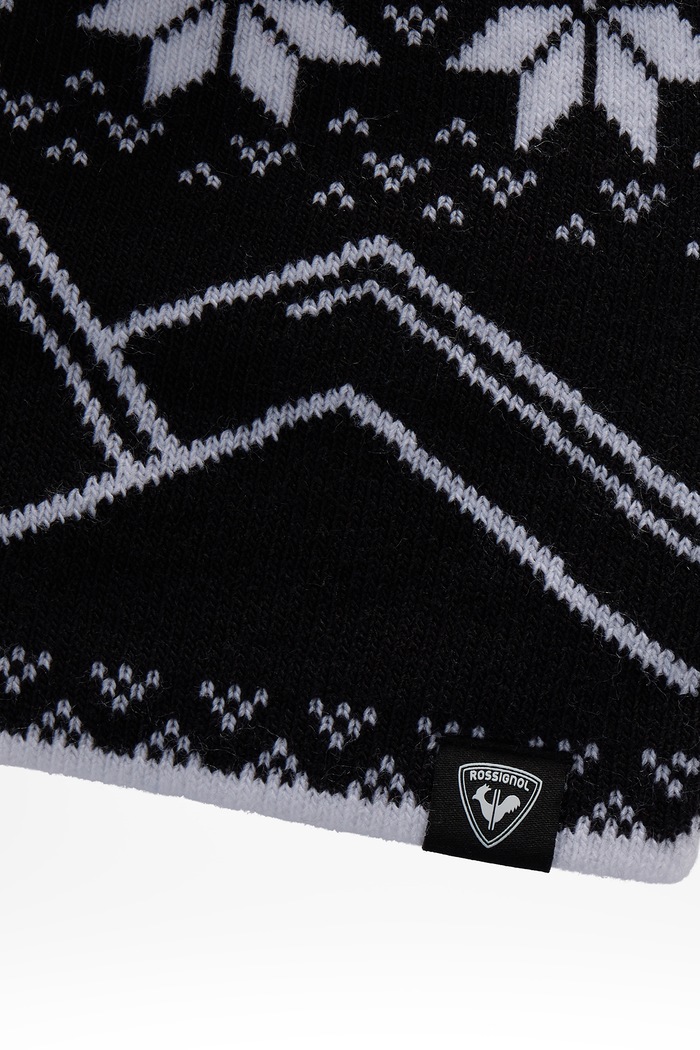 Rossignol Czapka z pomponem dziecięca OM BEANIE RLPYH06 czarny AW26