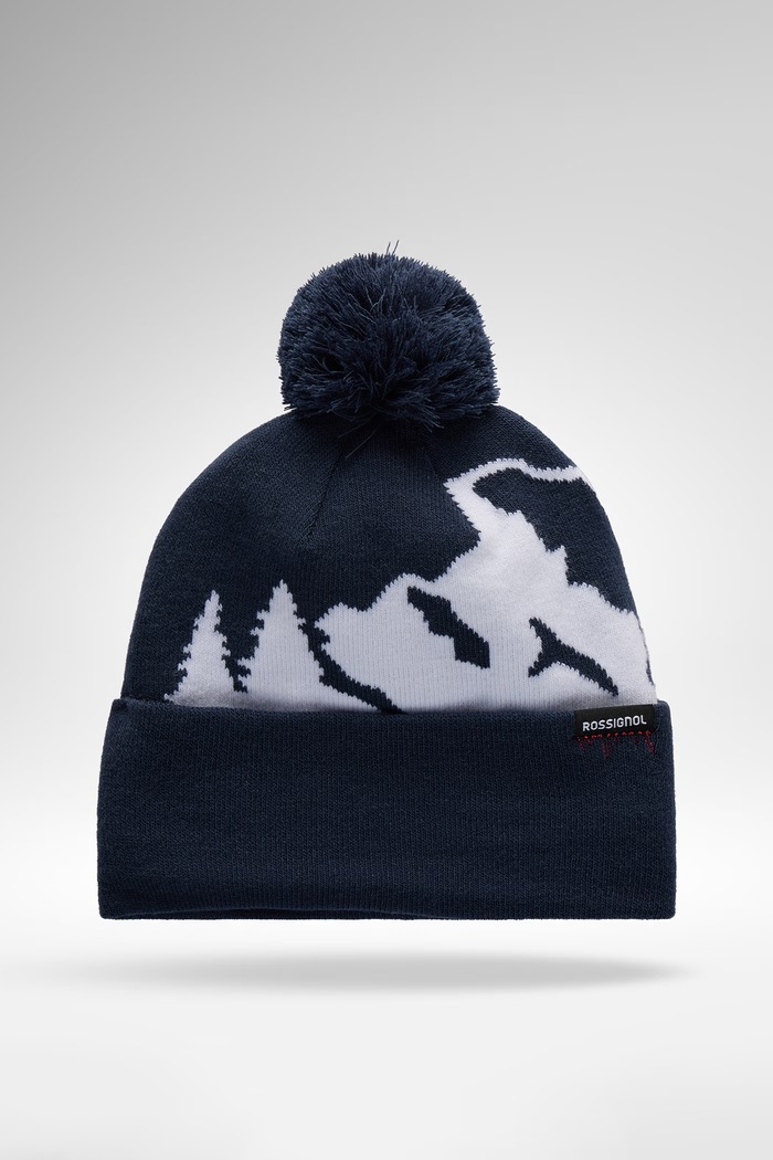 Rossignol Czapka z pomponem dziecięca OM BEANIE granatowy RLPYH01