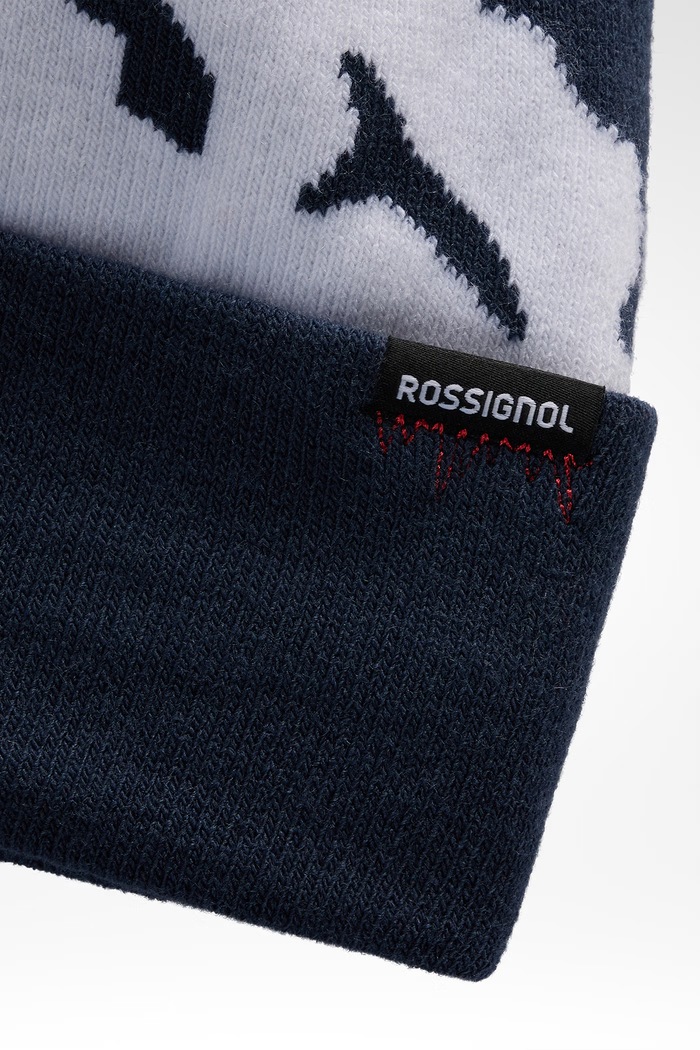 Rossignol Czapka z pomponem dziecięca OM BEANIE RLPYH01 granatowy AW26