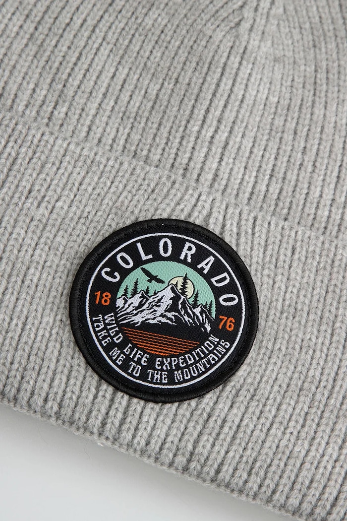 Coccodrillo Czapka beanie dziecięca ZC6364311AWB szary AW26