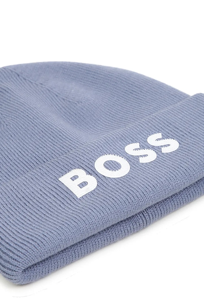 CHLAPEC BOSS Pletená čepice dětská J53584.54.56 modrá