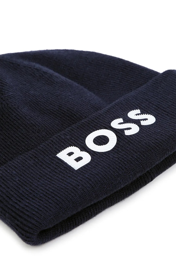 Chłopiec BOSS Czapka dziecięca J53584.56.58 granatowy