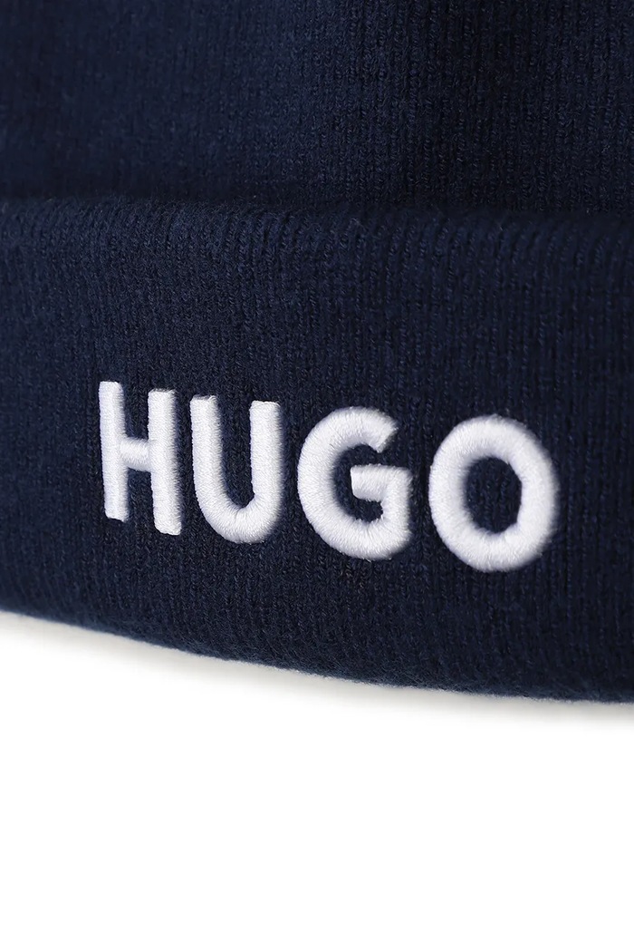 CHLAPEC HUGO Pletená čepice dětská G01315.52.54 námořnická modř
