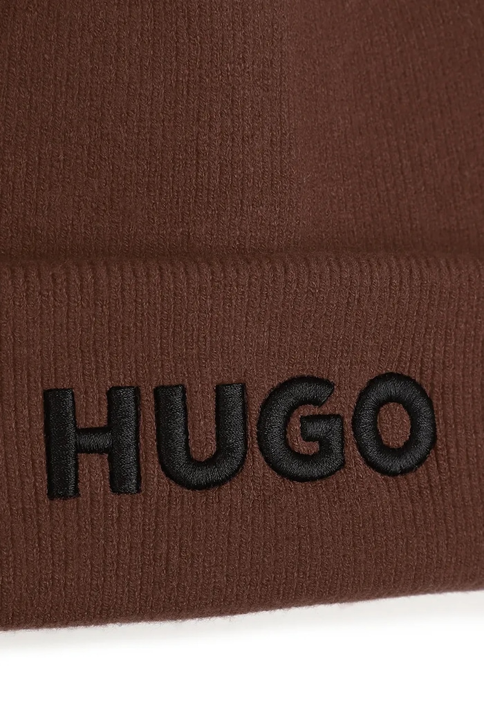 Chłopiec HUGO Czapka beanie dziecięca G01315.52.54 brązowy