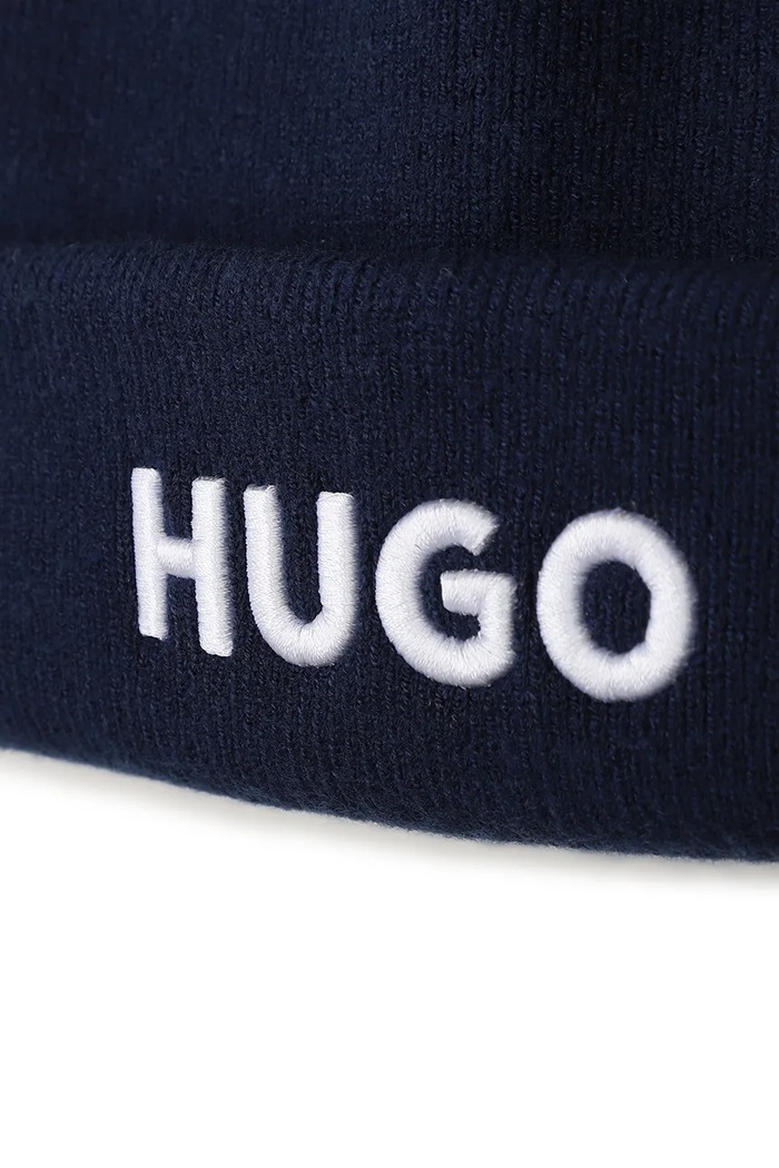 Chłopiec HUGO Czapka dziecięca G01315.54.56 granatowy