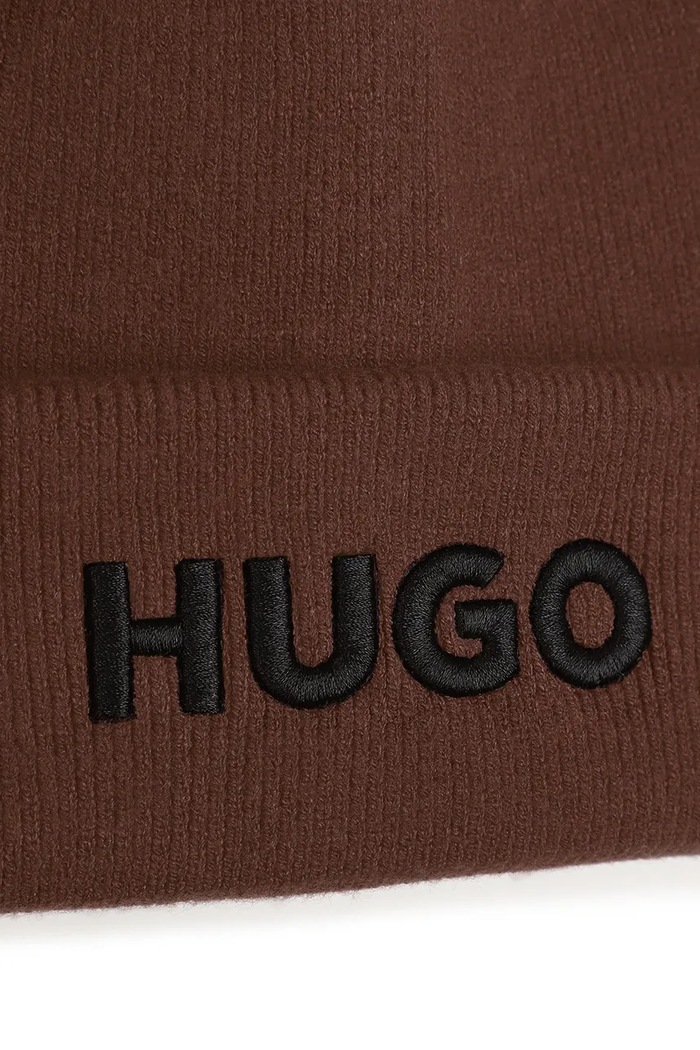 Chłopiec HUGO Czapka dziecięca G01315.54.56 brązowy