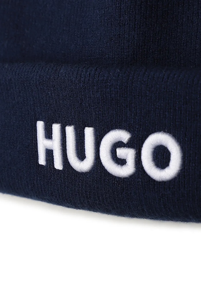 Chłopiec HUGO Czapka dziecięca G01315.56.58 granatowy