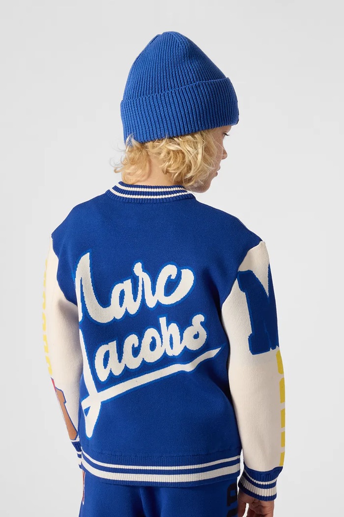 Czapka beanie dziecięca bawełniana MARC JACOBS W61088.50.56 niebieski