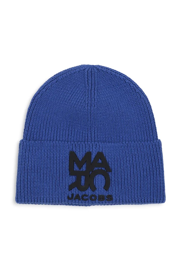 MARC JACOBS Czapka beanie dziecięca bawełniana niebieski W61088.56.58
