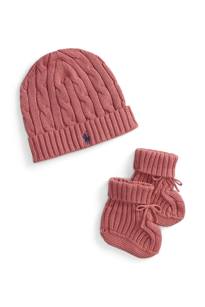 Polo Ralph Lauren set dojčenský bavlnený ružová 320P01426507