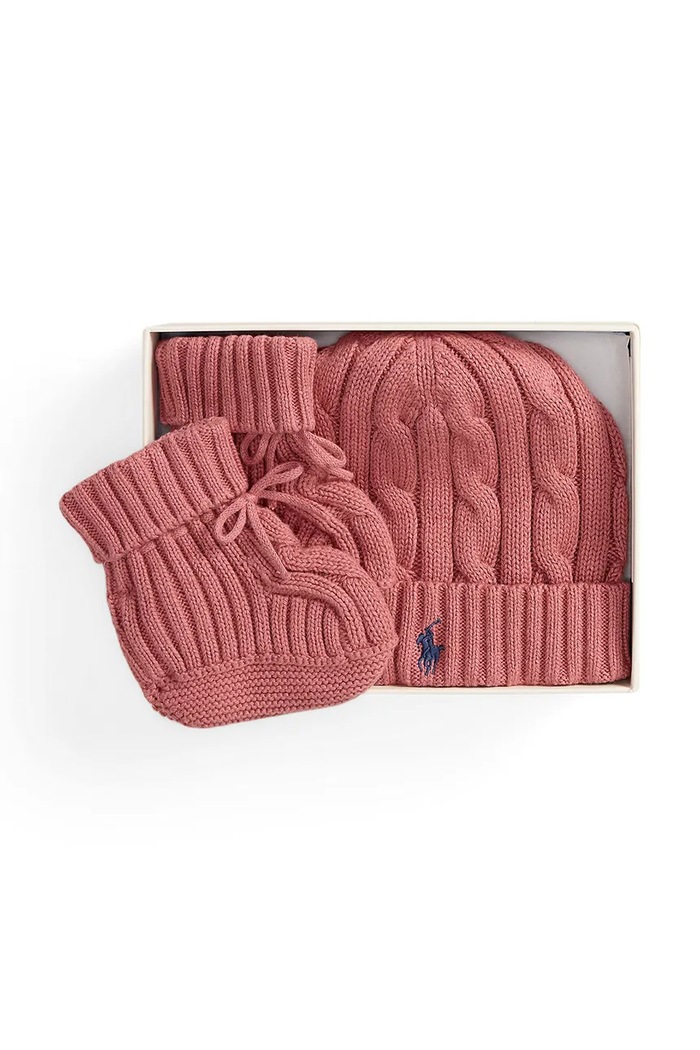 Polo Ralph Lauren set dojčenský bavlnený 320P01426507 ružová AW26