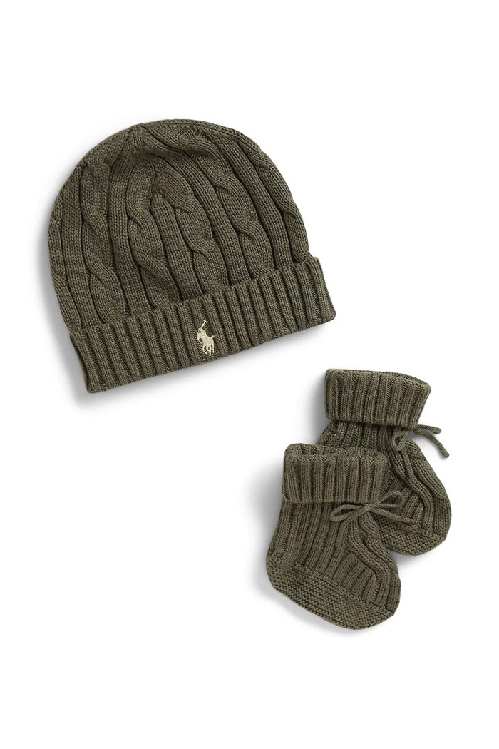 Polo Ralph Lauren set dojčenský bavlnený zelená 320P01426506