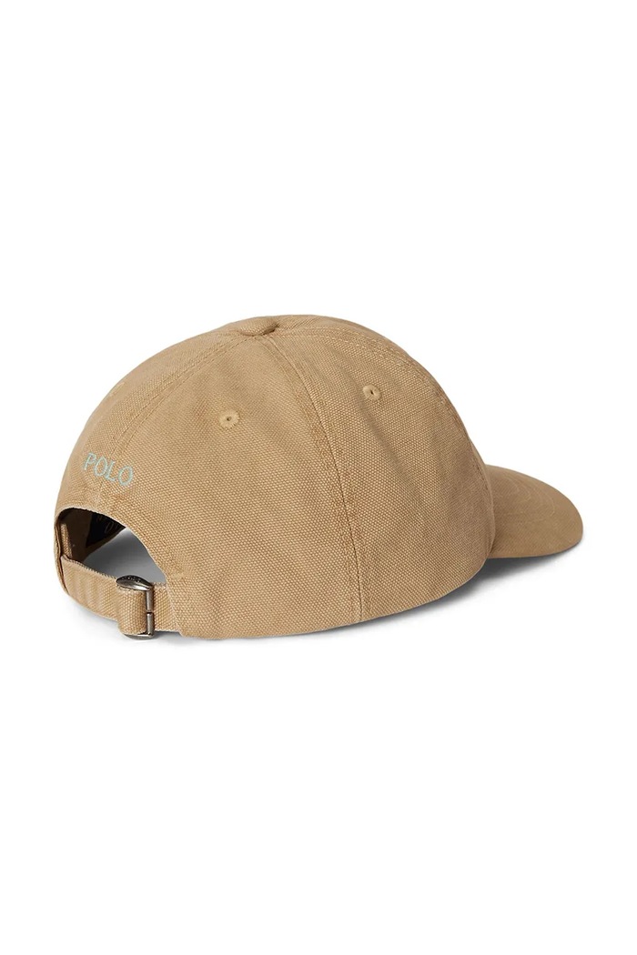 Polo Ralph Lauren chusta z daszkiem dziecięca bawełniana 322B19185001 brązowy AW26