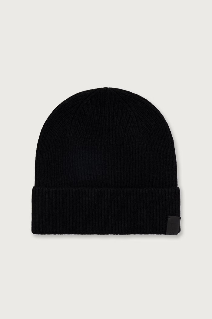LE SH KA headwear Czapka beanie damska kaszmirowa Black Cashmere Hat czarny BlackCashmereHat