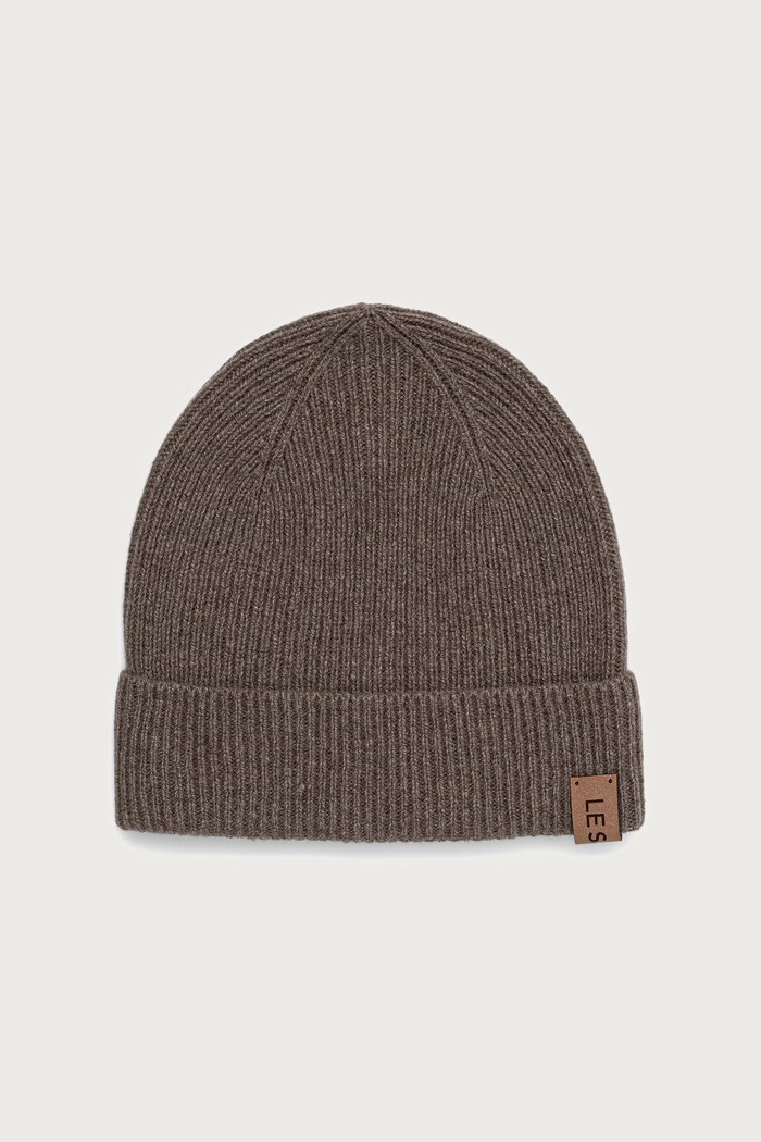 LE SH KA headwear LE SH KA czapka beanie damska wełniana Brown Cashnere Hat brązowy BrownCashnereHat