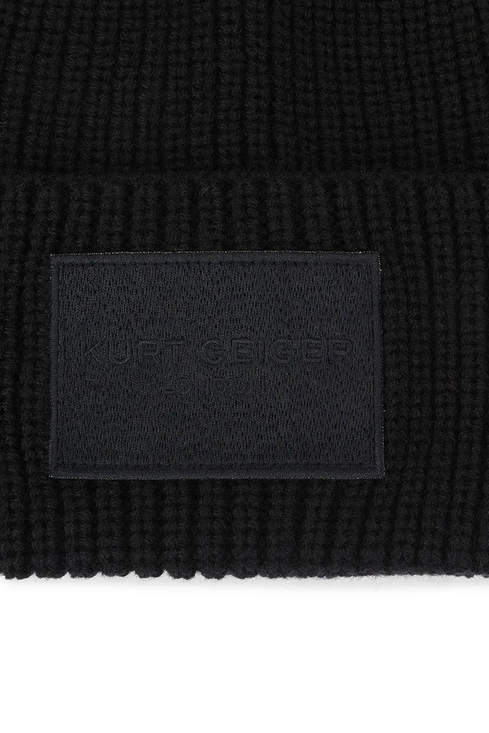 Akcesoria Kurt Geiger London Czapka beanie damska 6215600999 czarny