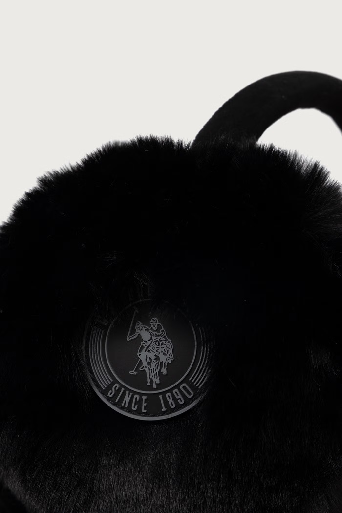 U.S. Polo Assn. Nauszniki Faux Fur and Suede WUP2764 czarny AW26
