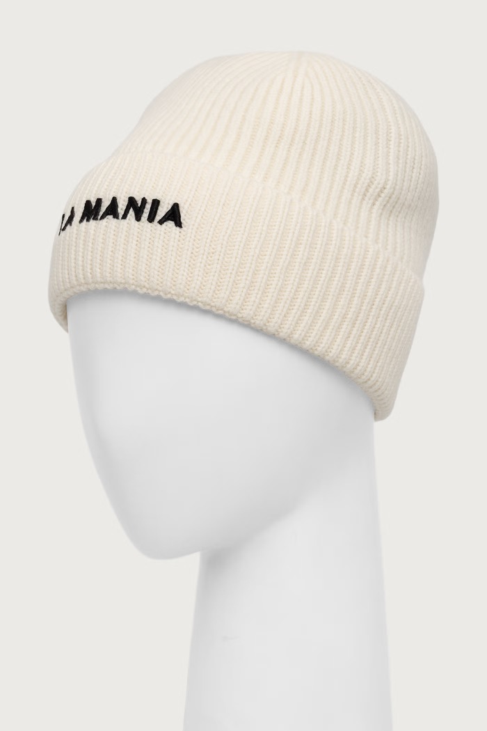 La Mania Czapka damska wełniana STOCKHOLM STOCKHOLM beżowy AW26